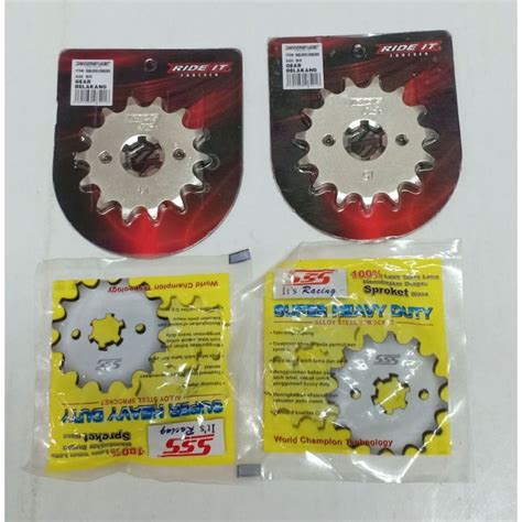 Jual GEAR GIR DEPAN SSS RIDE IT TEBAL 428 UKURAN 14T 15T CBR 150 CB