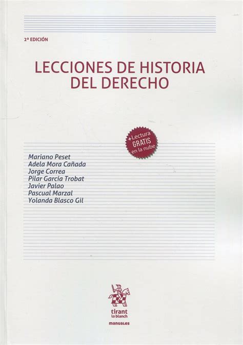 Lecciones De Historia Del Derecho Tirant