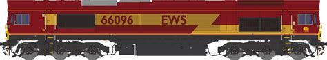 Dapol 2d 066 002 Class 66 66096 Ews Diesel Locomotive Rails Of Sheffield