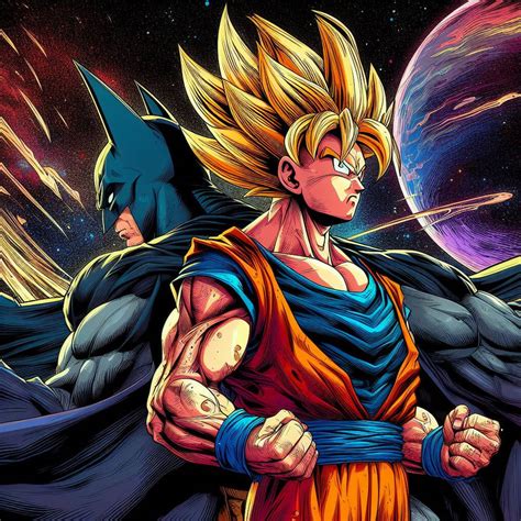 Batman and Goku by aibatman on DeviantArt