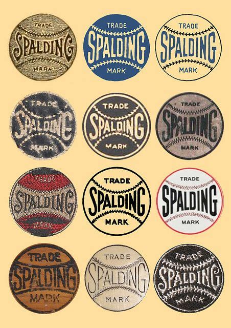 Vintage Spalding Logo Stickers