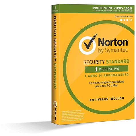 Symantec Norton Security Standard 30 1 User 1 Device 1 Anno Software