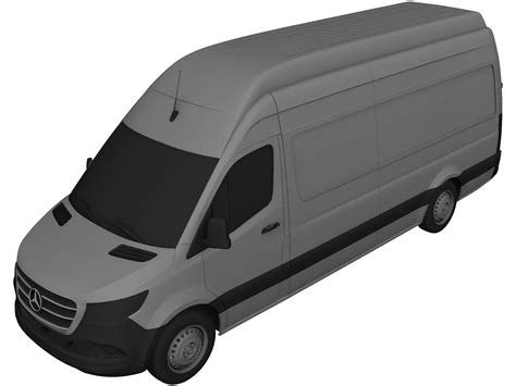 Mercedes Benz Sprinter Panel Van L4h3 Rwd 3d Model 2019 3dcadbrowser