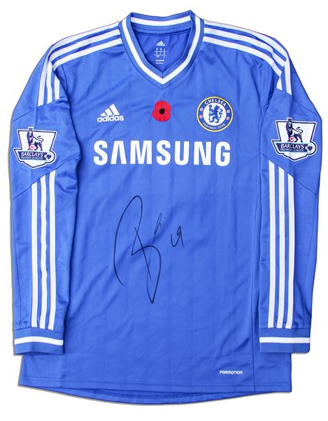 Lot Detail Demba Ba Match Worn Chelsea Football Shirt Signed