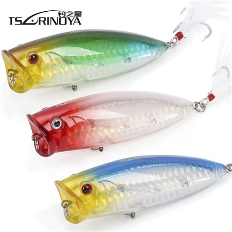 Tsurinoya Dw14 80mm20g Popper Fishing Lure Plastic Hard Lures Topwater