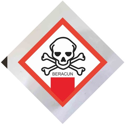 Jual Stiker Symbol Hazard B Bahan Berbahaya Dan Beracun Stiker Tanda