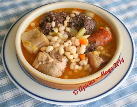 La cocina de cada día 1405º Menú Cocido de alubias con sus