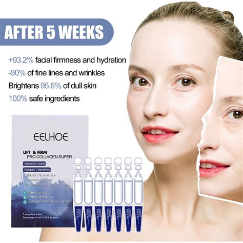 Blueek 1 Box Of 7PC Collagen Promote Anti Aging Serum Suitable For