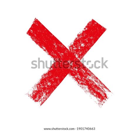 Xgrunge Letter X Vector Cross Sign Stock Vector Royalty Free