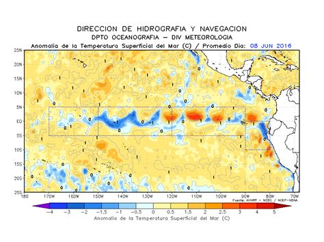 Boletín diario de las Condiciones Ocenográficas Jueves 9 Junio 2016