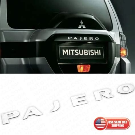 Mitsubishi Pajero Rear Letter Badge Emblem Nameplate D Sticker Chrome