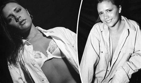 Victoria Beckham Displays Ample Assets As She Flashes Lace Lingerie In VERY Sexy Throwback