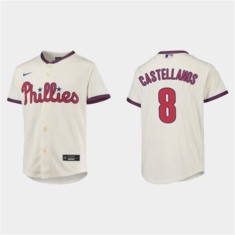 Youth Philadelphia Phillies Nick Castellanos Cream Replica Jersey - Best MLB Jersey Shop