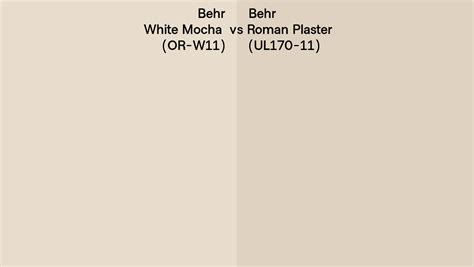 Behr White Mocha Vs Roman Plaster Side By Side Comparison