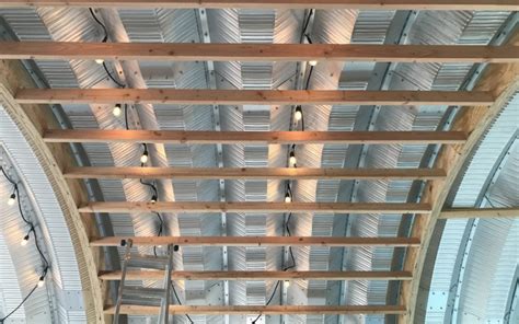 Quonset House HQ Hut Framing Progress | Clever Moderns | Quonset hut ...
