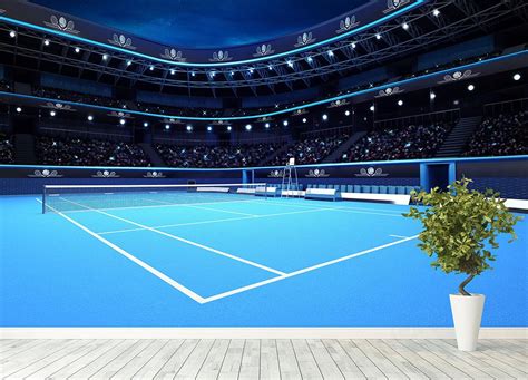 Whole tennis court Wall Mural Wallpaper | Canvas Art Rocks