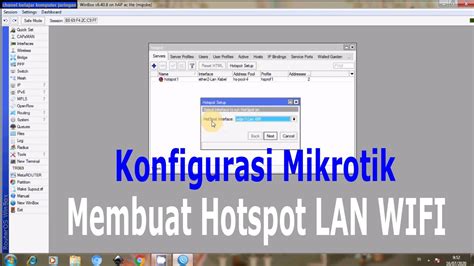 Konfigurasi Mikrotik Membuat Hotspot Lan Wifi Youtube