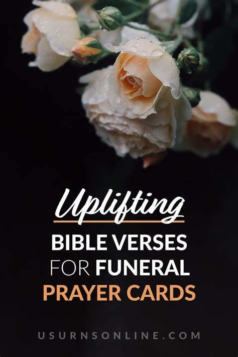 Uplifting Bible Verses For Funeral Prayer Cards Us Urns Online