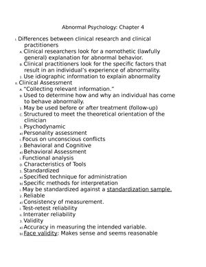 Abnormal Pyschology Chapter 16 Abnormal Psychology Chapter 16 I