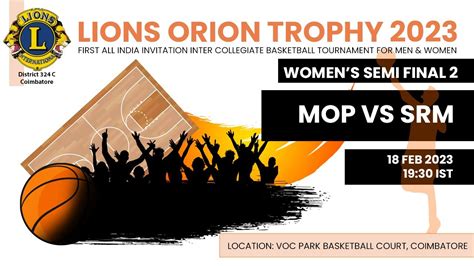 Live Nd Semi Finals Mop College Vs Srm College Women S Lions