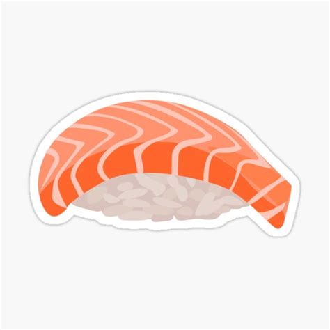 Sets Stickers Labels And Tags Kawaii Salmon Sushi Sticker Sushi Sticker