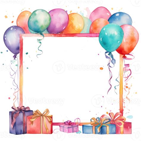 Geburtstag Aquarell Hintergrund Png