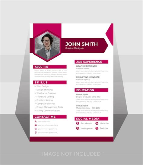 Premium Vector Simple And Contemporary Cv Templates Or Resumes