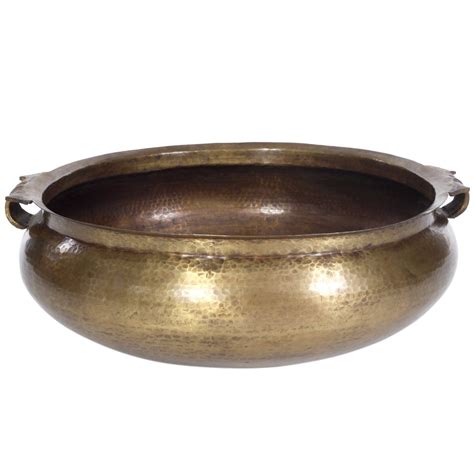 Buy Antique Brass Bowl Brass Dia 21 H 8 Online At Low Prices In India