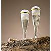 Amazon Munfix Pack Gold Rimmed Plastic Champagne Flutes Oz