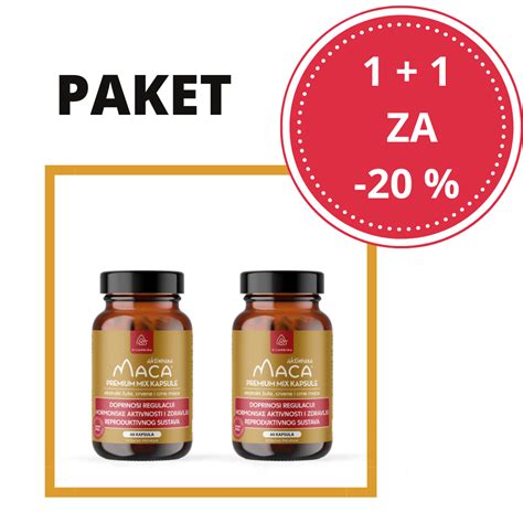 Premium Mix Aktivirana Maca Kapsule Premium Proizvod Bioandina