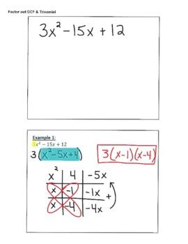 Gcf Factoring Examples