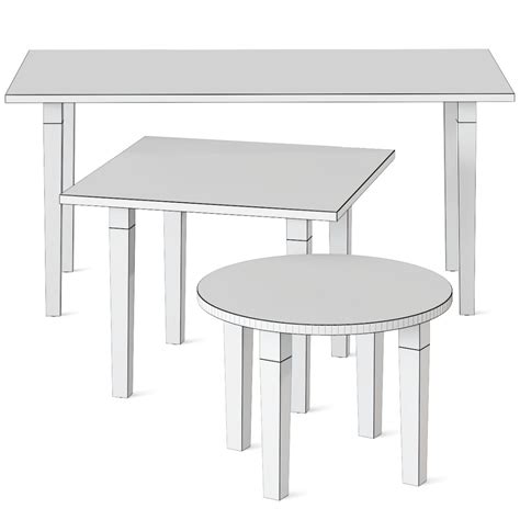 Kalmia Kinnarps Table - 3D Model for VRay, Corona