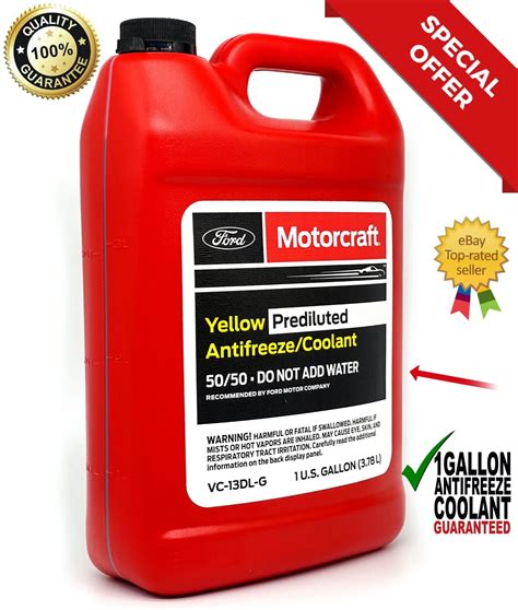 Motorcraft VC 13DL G Gallon Yellow Engine Coolant AntiFreeze For Ford