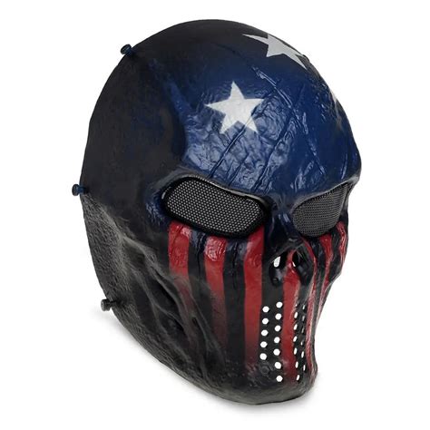 Airsoft Paintball Tactical Full Face Protection Skull Mask Skeleton