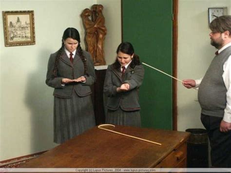 Masterbobi Schoolgirls Caned On The Hands Getting In Trouble At