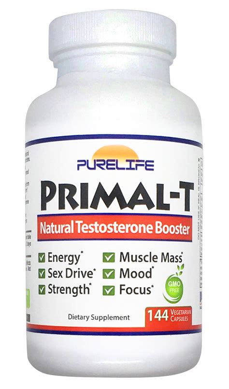 Purelife Primal T Natural Testosterone Booster For Men Male