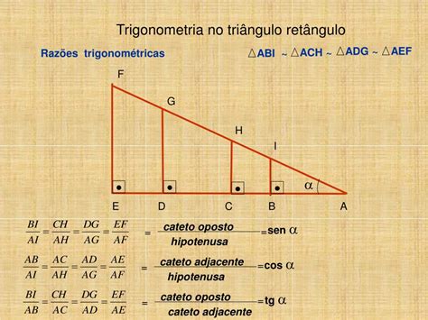 Ppt Trigonometria No Triângulo Retângulo Powerpoint Presentation