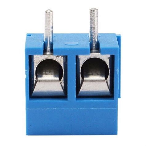 Connecteur de bloc terminal à vis bleu à 2 broches 5 08 mm pas en vrac