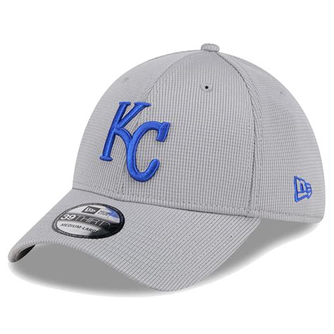 Men S New Era Gray Kansas City Royals Active Pivot 39THIRTY Flex Hat