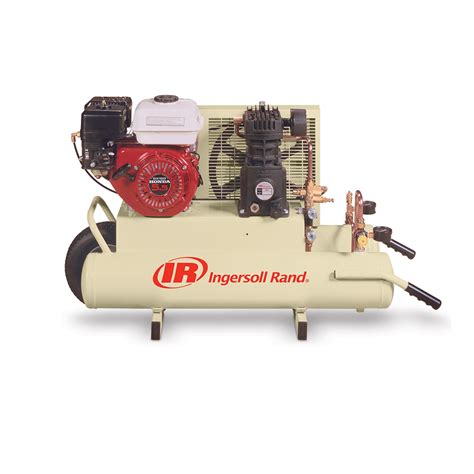 Ingersoll Rand Ss3j55gh Wb 55 Horsepower 8 Gallon Oiled Gas Twin