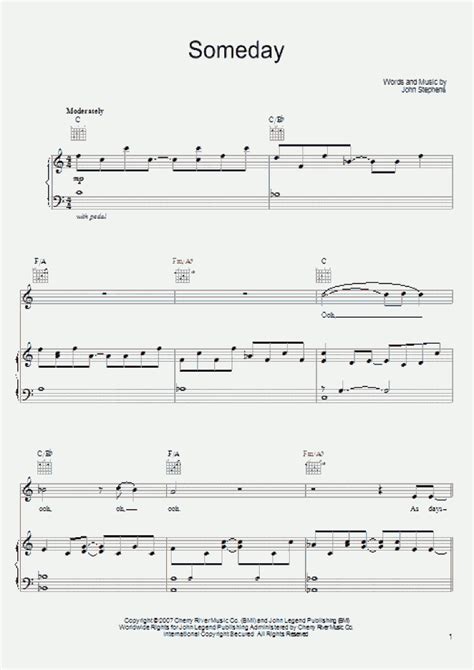 Someday Piano Sheet Music Onlinepianist