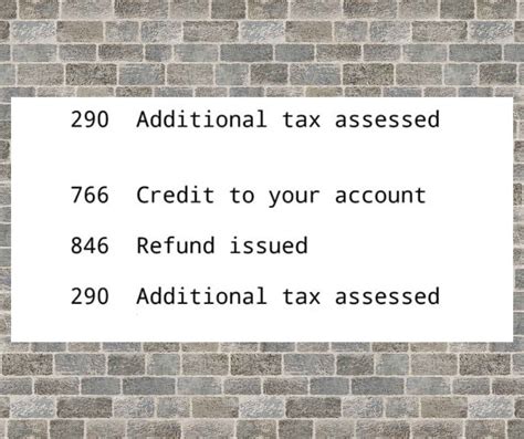 IRS Transcript Code 290 Understanding Additional Tax Assessed Where