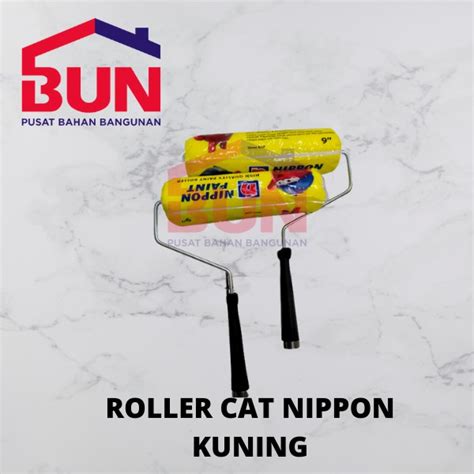 Jual ROLLER CAT NIPPON KUNING Kuas Roll Cat Tembok 9 Inch Paint