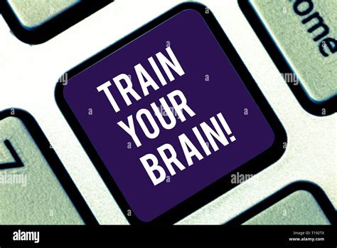 Handwriting Text Writing Train Your Brain Conceptual Photo Educate