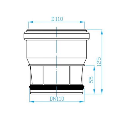 Насадной раструб 110/110 PlastBrno CRPAA00 купить в Минске цена ...