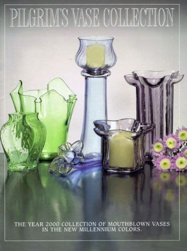 Pilgrim Glass 2000 Catalog Mouthblown Vases Ebay