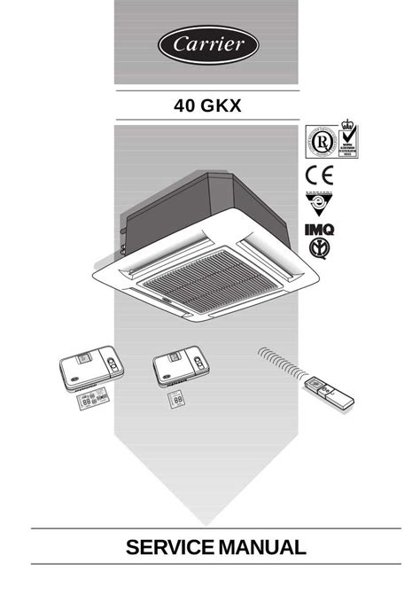 Carrier Air Conditioner Service Manual for Model 40GKX