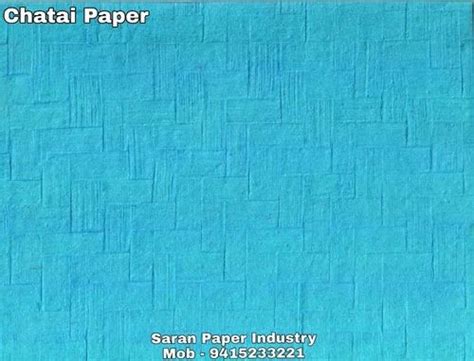 Mat Skyblue Color Chatai Paper, 200 Gsm, Size: 22 X 30 Inch at Rs 8/piece in Kalpi