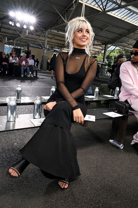 Camila Cabello Braless Black Dress Off White Nyfw Pokies Hot Celebs Home