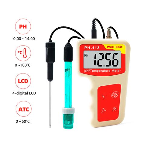 Phmetro Medidor De Ph Y Temperatura Portátil De 000 1400ph